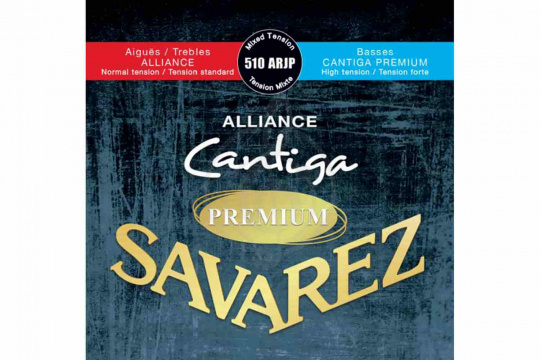Изображение Savarez 510 ARJP Alliance Cantiga Red/Blue Premium mixed tension - Струны для классической гитары